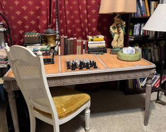 Fabulous Marge Carson Greek Key Design Writing Desk