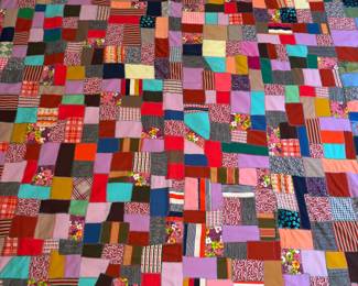 Crazy quilt, unfinished