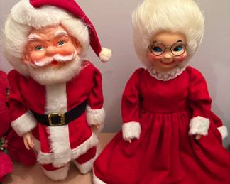Vintage Santa and Mrs Claus