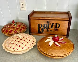 Breadbox and pie keepers!