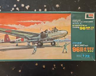 LS Model Company 1/72 Scale Mitsubishi G3M1 (M2) Type 96 Mk.11 "Nell" Attack Bomber Model Kit