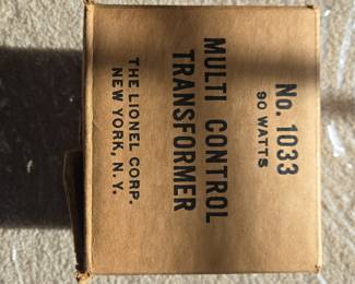 Lionel No. 1033 Multi Control Transformer