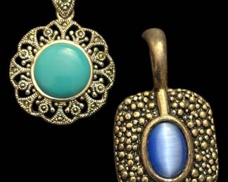 Premier Designs Royal Blue Moonglow Pendant 