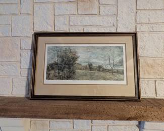 Bertrand Gantner lithograph, signed