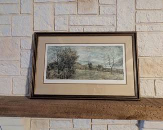 Bertrand Gantner lithograph, signed