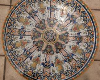 Vintage hand painted French dish