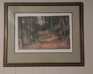 Bertrand Gantner lithograph, signed