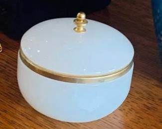 beautiful French Opaline trinket box