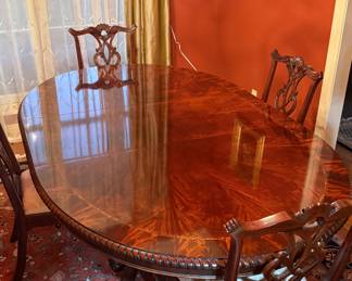 Henredon dining table and chairs
