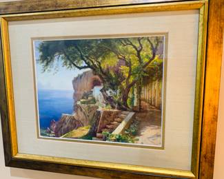 "Pergola in Amalfi" by artist Carl Frederic--print