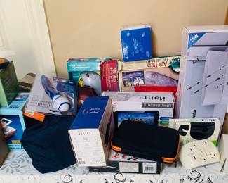 many new boxed gadgets--many many more than this