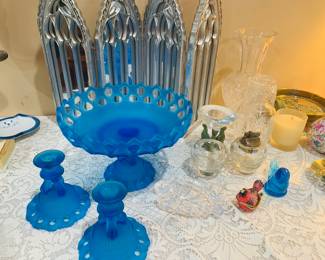 Westmoreland Blue Mist Satin Glass 