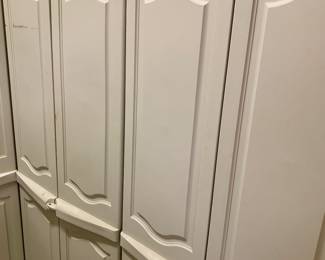 Five storage cabinets