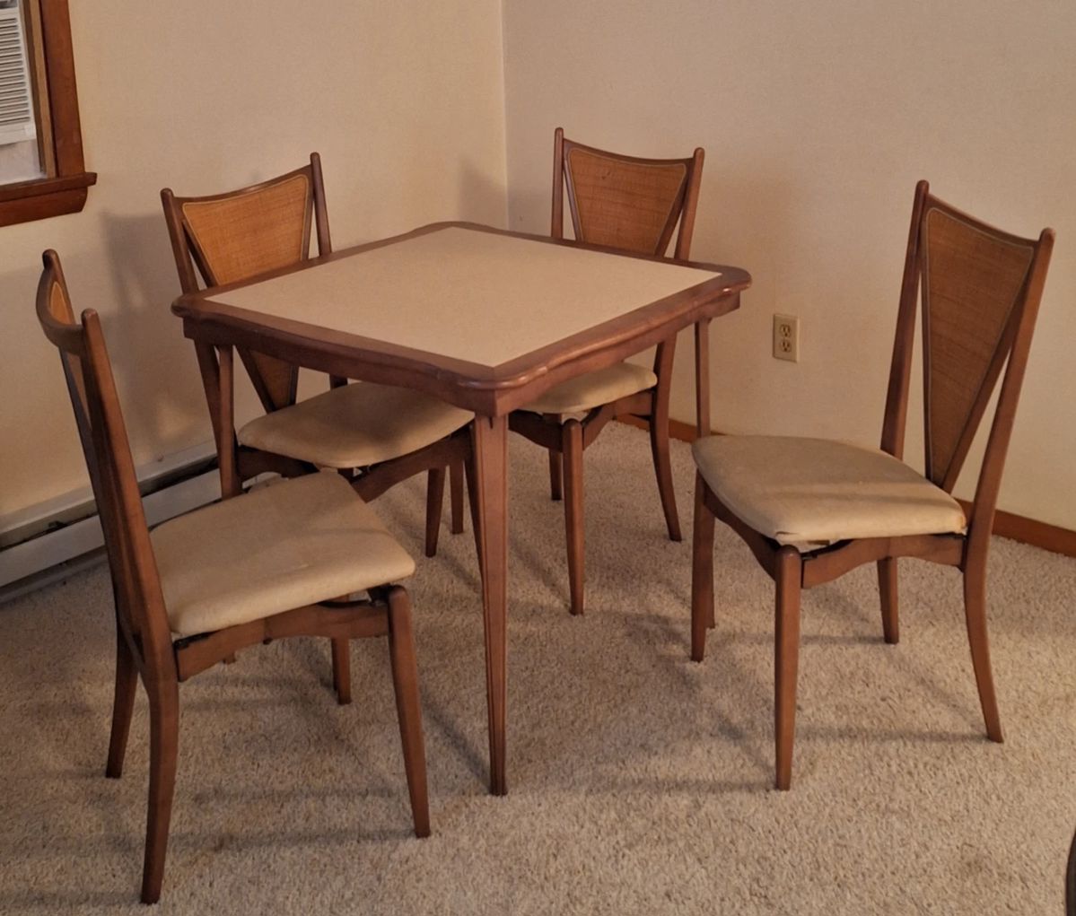 Stakmore folding table and chairs - MIL house