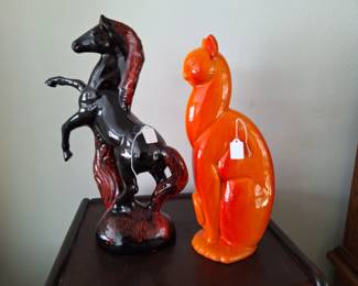 Evageline Pottery/Royal Haeger Winking Cat - LR