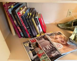 Coffee Table books, Vanity Fair mags