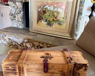 Wooden wine box