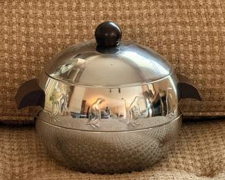 Mid-century chrome penguin ice bucket