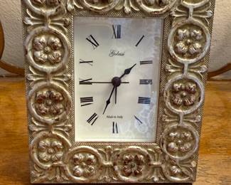 Table clock by Galassi, Made in Italy