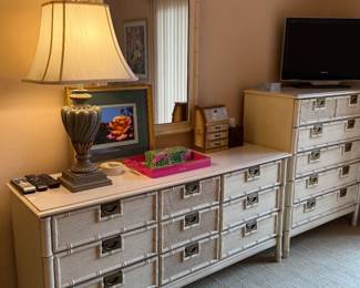 Henry Link faux bamboo bedroom set