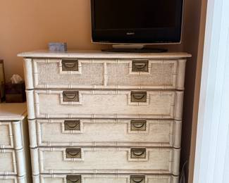 Henry Link faux bamboo bedroom set