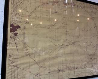 1987 Super Collider Map in frame