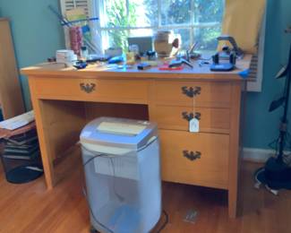 Office items including shredder