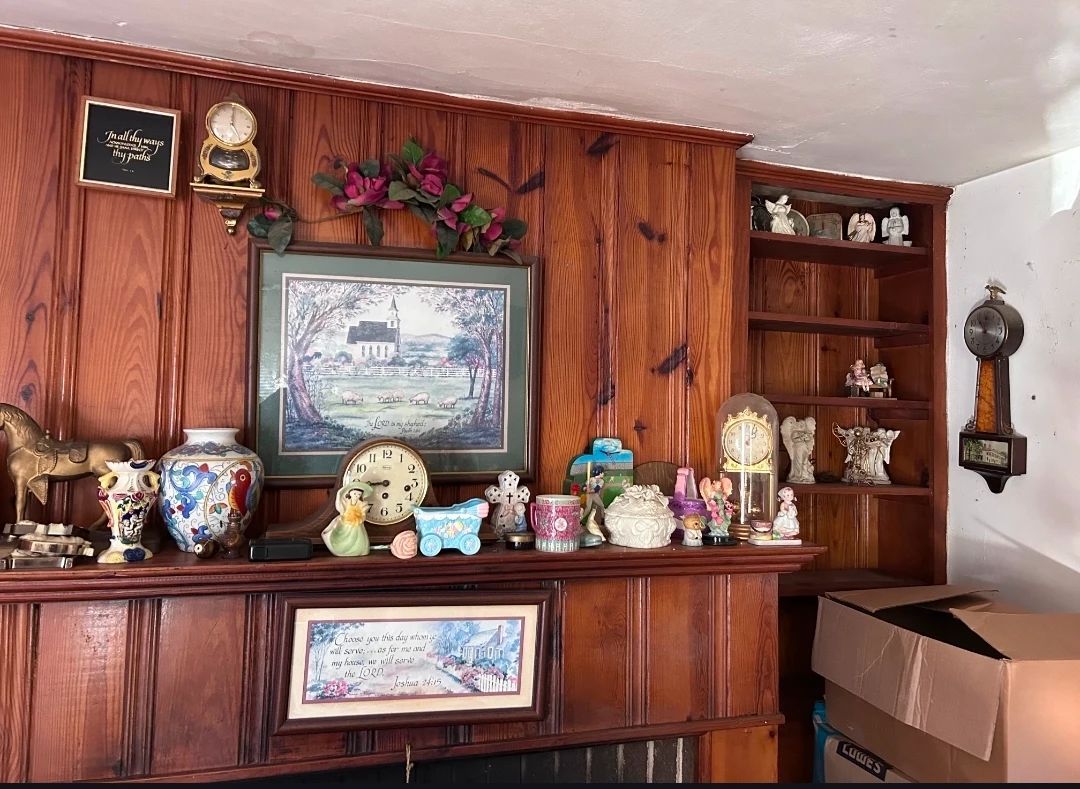 Enter front door, on your right