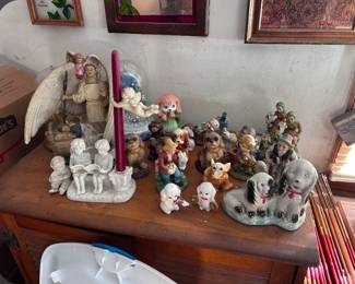 Enter front door, directly right Angels throughout the home.