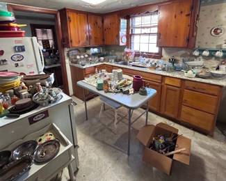 Kitchen. ALL CABS empty, No cleaning products FYI