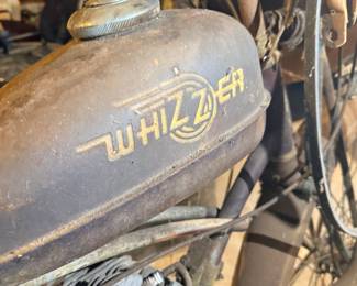 Vintage whizzer motor bicycle 