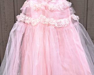 VINTAGE LADIES CLOTHING PINK DRESS