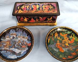 RUSSIAN MUSIC BOX PLATES