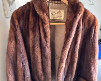 Three beautiful mink fur coats