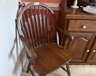 Beautiful salad, oak chairs