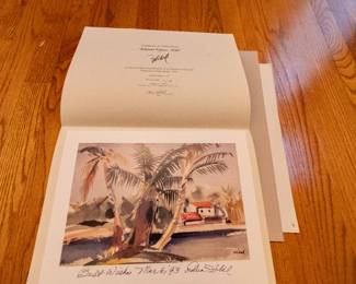 We have several signed lithographs from this artist, Hibel.