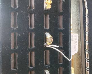 Sterling and Gold rings