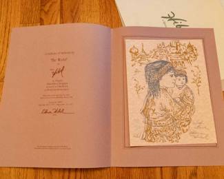 We have several signed lithographs from this artist, Hibel.