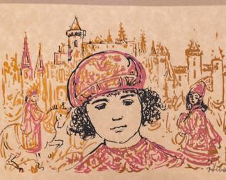 We have several signed lithographs from this artist, Hibel.