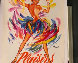1959 original French poster, linen backed