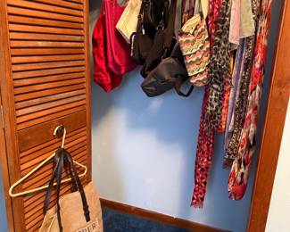 Purses, totes and scarves