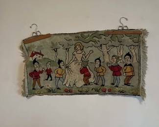 Rosenberg estate sale on 01/24/25 includes Vintage Snow White Seven Dwarves Fairy Tale Tapestry Rug Runner Brothers Grimm