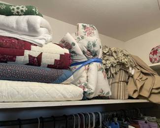 Rosenberg estate sale on 01/24/25 includes handmade quilts, vintage clothing, shoes and bedding. 