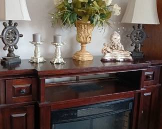 Ship Helm Steering Wheel Table Lamps