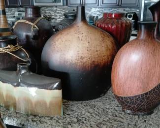 collection of various decorative vases