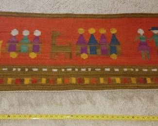 LC064Polish Kilim figural tapestry