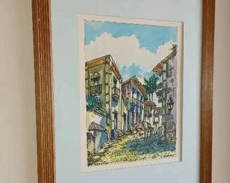 LC059Joel Cabrera Watercolor Puerta Vallarta