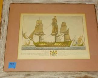 LC093Nave Francese nautical ship print