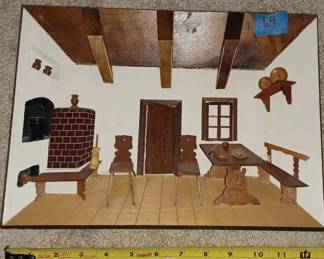 LC0693D Polish wooden diorama