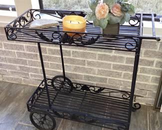 Wrought Iron Cart